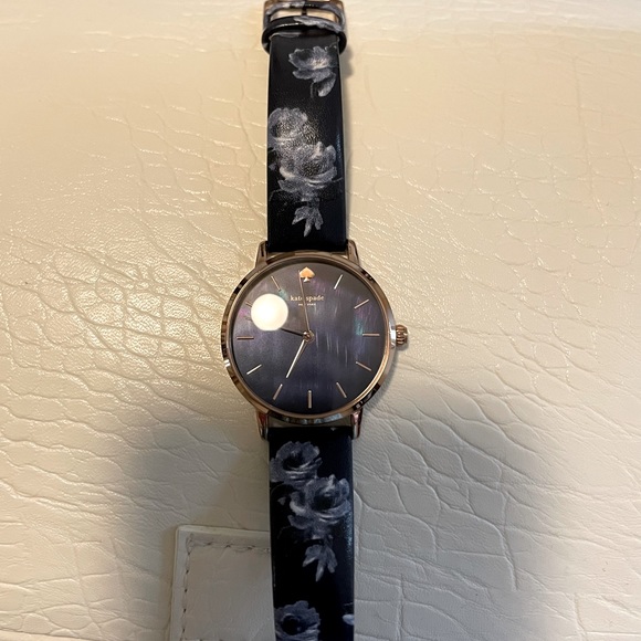 Kate Spade Midnight Rose leather watch - Picture 2 of 3